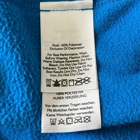 Eddie Bauer Women’s Blue Fleece Coat, Size Large Tall NWOT - Picture 8 of 8